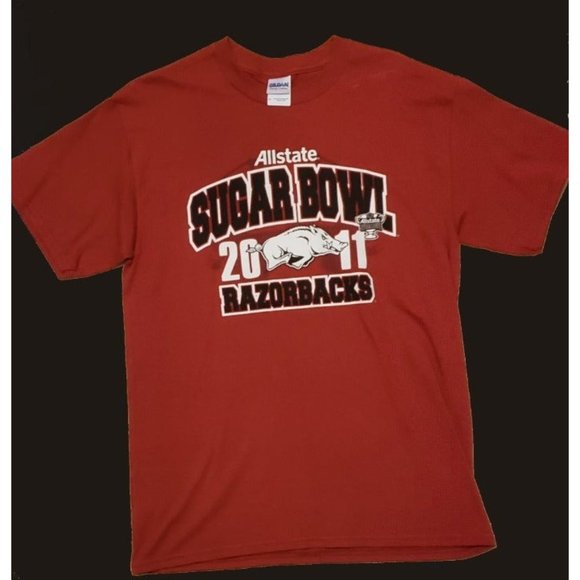 Arkansas Razorbacks 2011 Sugar Bowl Men's Medium Shirt - Picture 1 of 3